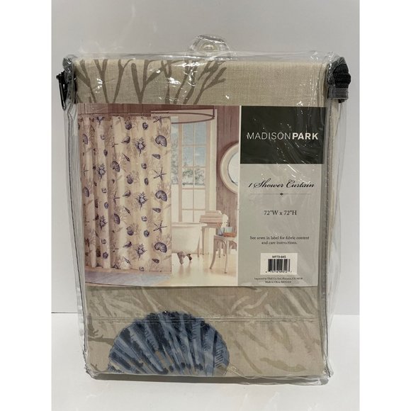 Madison Park Other - Madison Park Bayside Shower Curtain Coastal Printed Fabric